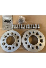 2 wheel spacers 20 mm (aluminum) 6x130 M14x1,5 for Sprinter, silver anodized