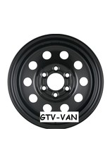 DOTZ MODULAR BLACK - Offroad steel rim 8x16 6x130 ET37 CTR84.1 including hub cap for MB Sprinter 906/907