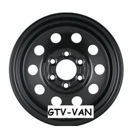 DOTZ DOTZ MODULAR BLACK - Offroad steel rim 8x16 6x130 ET37 CTR84.1 including hub cap for MB Sprinter 906/907