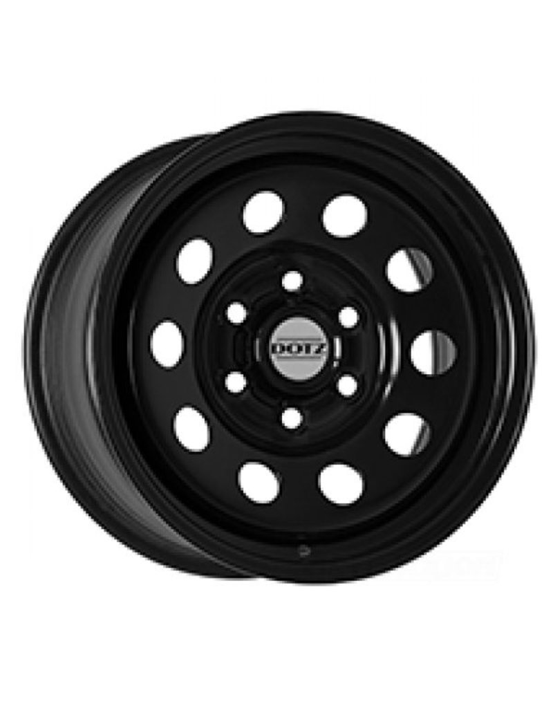 DOTZ MODULAR BLACK - Offroad steel rim 8x16 6x130 ET37 CTR84.1 including hub cap for MB Sprinter 906/907