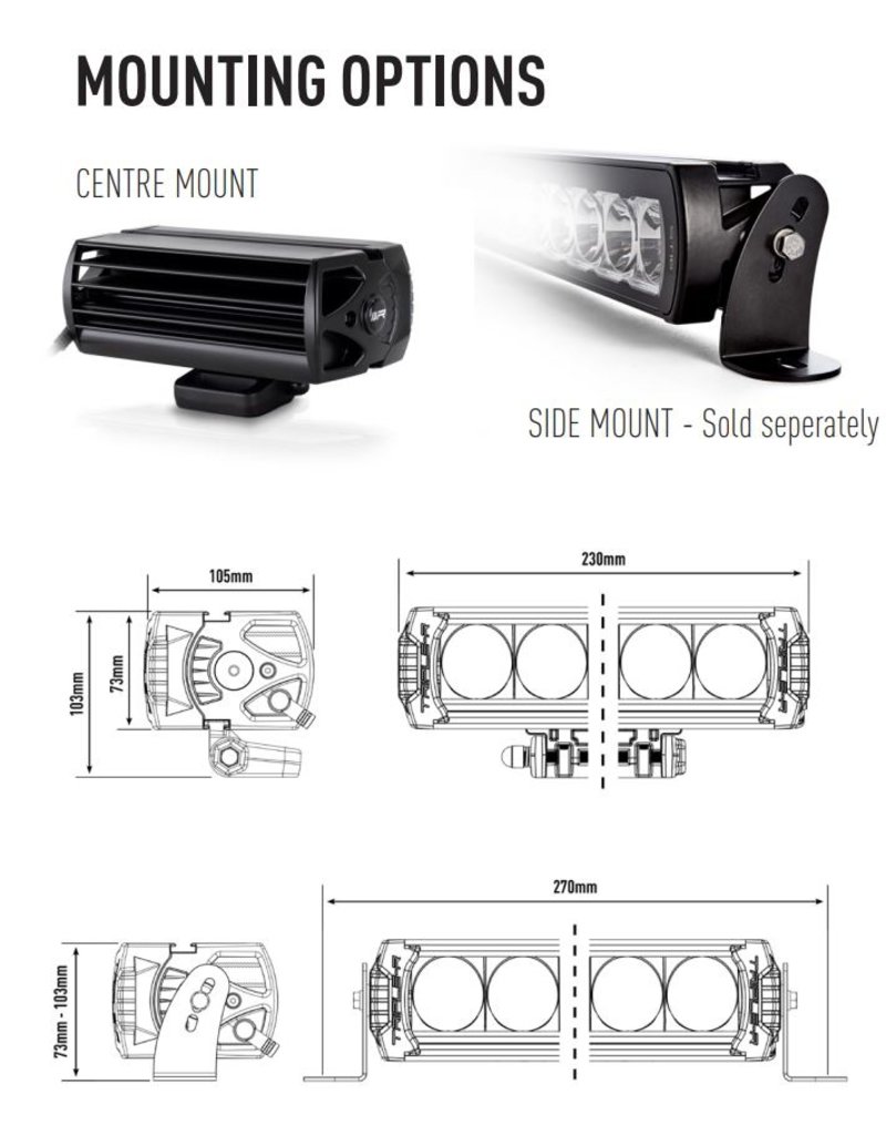 LAZER TRIPLE-R 750 High performance LED Light (high beam)