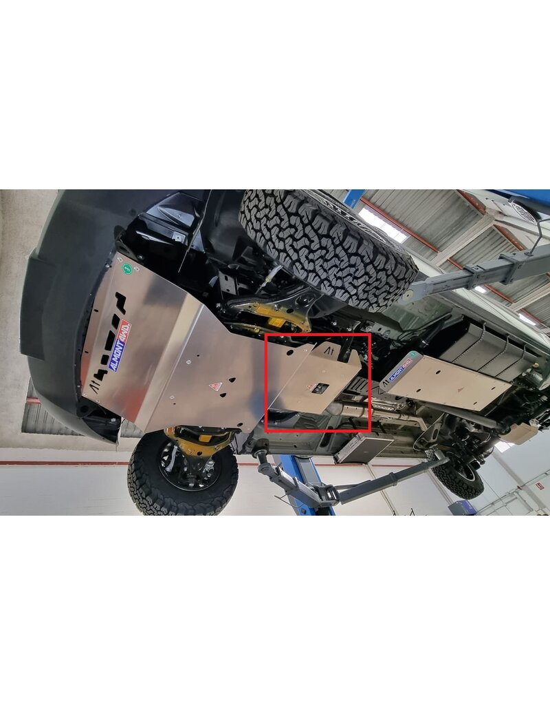 Mercedes Sprinter 907 4x4/AWD (09/2022+) -protection/ skid plate for transmission and transfer case - aluminum 6 mm