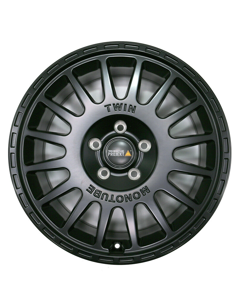 18x8 TWIN-MONOTUBE-PROJECT-AT2 ALUMINUM RIM BLACK, 18x8 JH2 ET45 5x120 FOR VW T5, T6, T6.1 AND CRAFTER (UP TO 1250KG WHEEL LOAD)