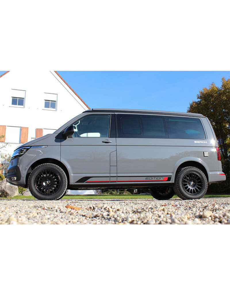 JANTE 18x8 ALU TWIN-MONOTUBE-PROJEKT-AT2 NOIR, 18x8 JH2 ET45 5x120 POUR VW T5, T6, T6.1 ET CRAFTER (JUSQU'À 1250KG DE CHARGE PAR ROUE)