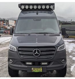 90 WATT MOTORHAUBEN SOLAR PANELS (TWIN 45 WATT SYSTEM) von Cascadia, Basis System (nur Solarmodule ohne MPPT-Laderegler und Fahrzeugvinyle) für MERCEDES-BENZ SPRINTER 907/VS30