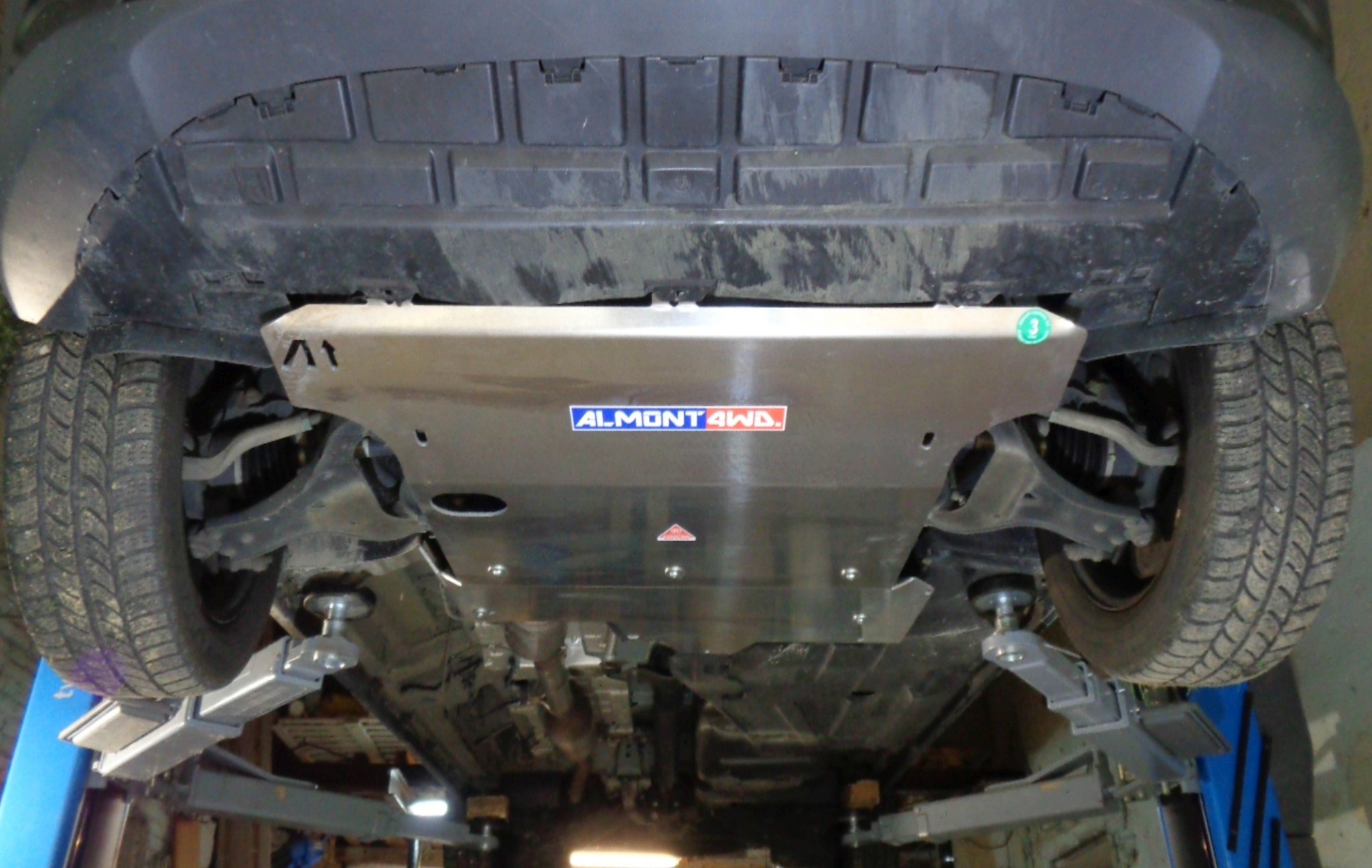 blindage moteur, boite de vitesses et bôite de transfert en SportDuty alu 6 mm pour Mercedes 447 vito 4x4 à partir de 2021 avec BVA 9G