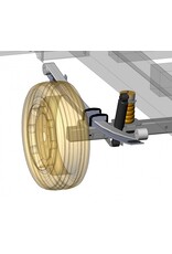 KIT LAMES DE RENFORT ARRIERE et AMORTISSEURS RALLONGES RENFORCES/KIT DE REHAUSSE 3-5 CM pour Mercedes Sprinter 907 2WD Propulsion équipé d'un monolame acier d'origine et roues simples 