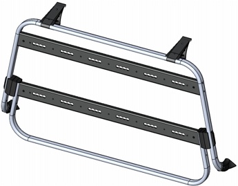 GTV-GMB Kit de conversion "airline" avec système des rails Airline pour passer une porte-vélos T5/T6 logo à un porte-bagages universel