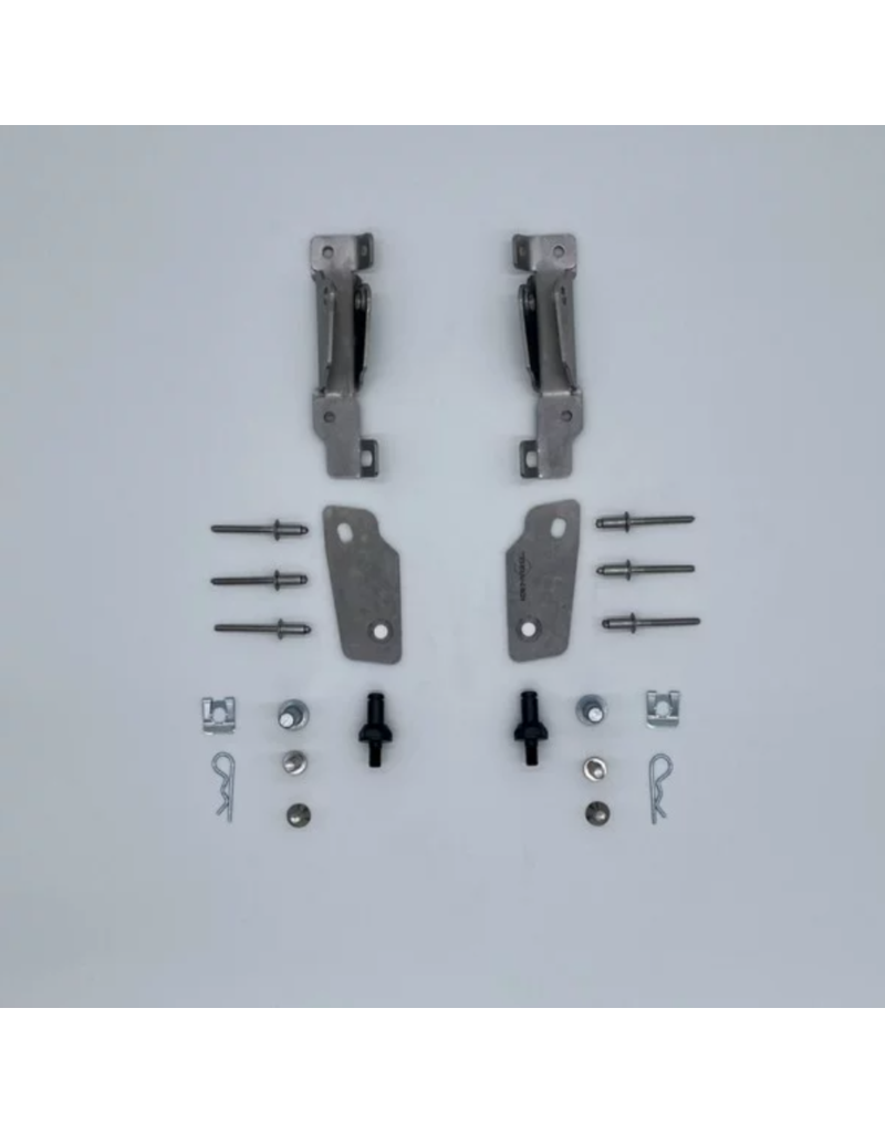 Mounting kit for the reinforced gas springs from TERRANGER, suitable for the backdor of VW T6 and T6.1.