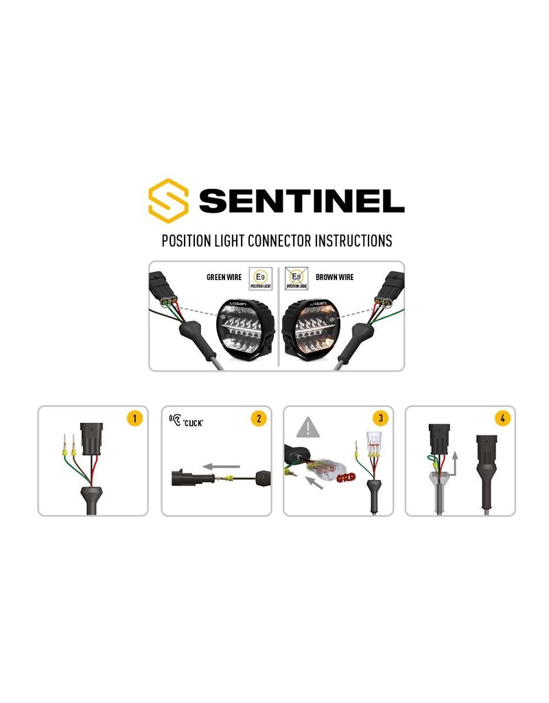 LAZER SENTINEL 7" ELITE BLACK HIGH PERFORMANCE LED LIGHT