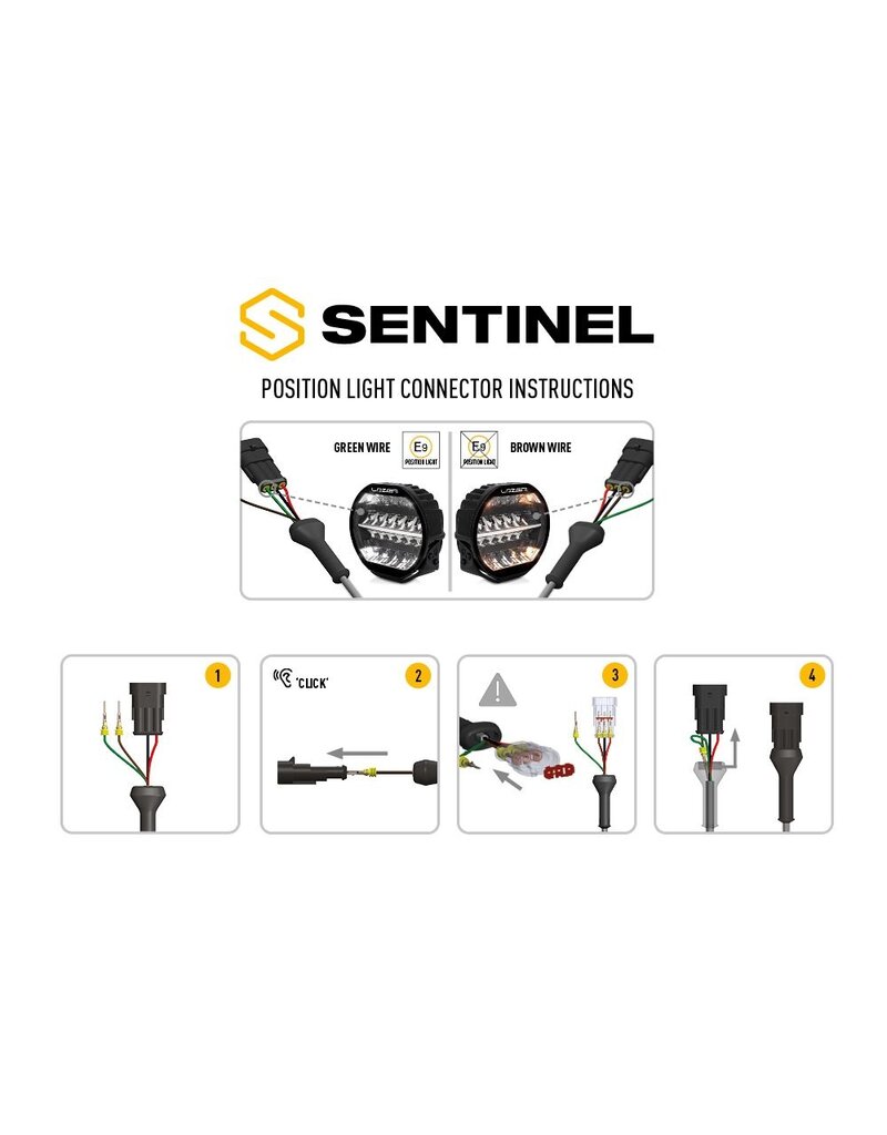 LAZER SENTINEL 7" ELITE BLACK HIGH PERFORMANCE LED LIGHT