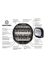 LAZER SENTINEL 7" ELITE BLACK HIGH PERFORMANCE LED LIGHT