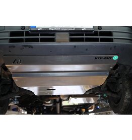 VW CRAFTER / MAN TGE 4X4 2019+  6 mm alu skidplate for engine, radiator, front differential and steering gear.