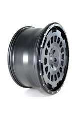 TWIN-MONOTUBE-PROJECT-AT20 aluminum rim, 9X20 INCH IN STONE INCL. BLACK PROTECTIVE RING FOR VW T5, T6, T6.1 5x120 ET42