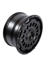 TWIN-MONOTUBE-PROJECT-AT20 aluminum rim, 9X20 INCH IN BLACK MAT INCL. BLACK PROTECTIVE RING FOR VW T5, T6, T6.1 5x120 ET42