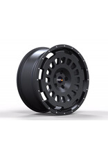 TWIN-MONOTUBE-PROJECT-AT20-ZERO aluminum rim, 9X20 INCH IN BLACK MAT WITHOUT PROTECTIVE RING FOR VW T5, T6, T6.1 5x120 ET42