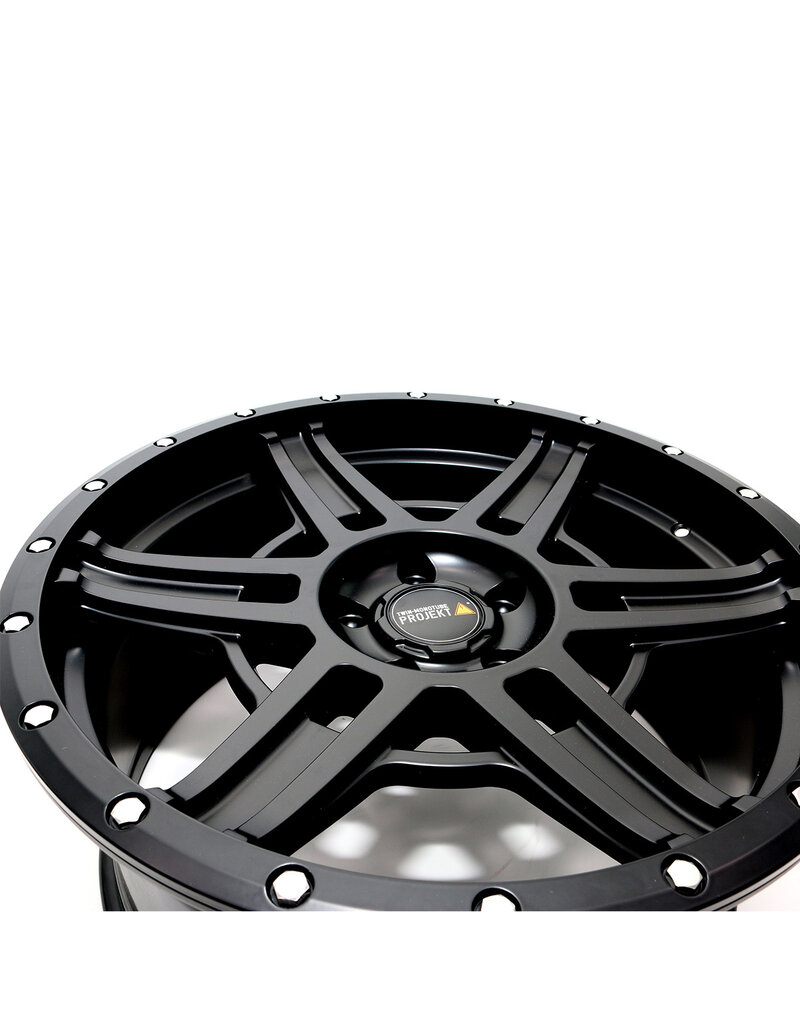 TWIN-MONOTUBE-PROJECT-AT20 aluminum rim, 9X20 INCH IN BLACK MAT INCL. BLACK PROTECTIVE RING FOR VW T5, T6, T6.1 5x120 ET42 - Copy