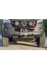 VAN COMPASS™ MERCEDES SPRINTER 907 (2019-2022 and AWD 2022+) WINCH MOUNT WITH BULLBAR AND TOW HOOKS
