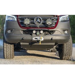 VAN COMPASS™ MERCEDES SPRINTER 907 (2019-2022 and AWD 2022+) WINCH MOUNT WITH BULLBAR AND TOW HOOKS