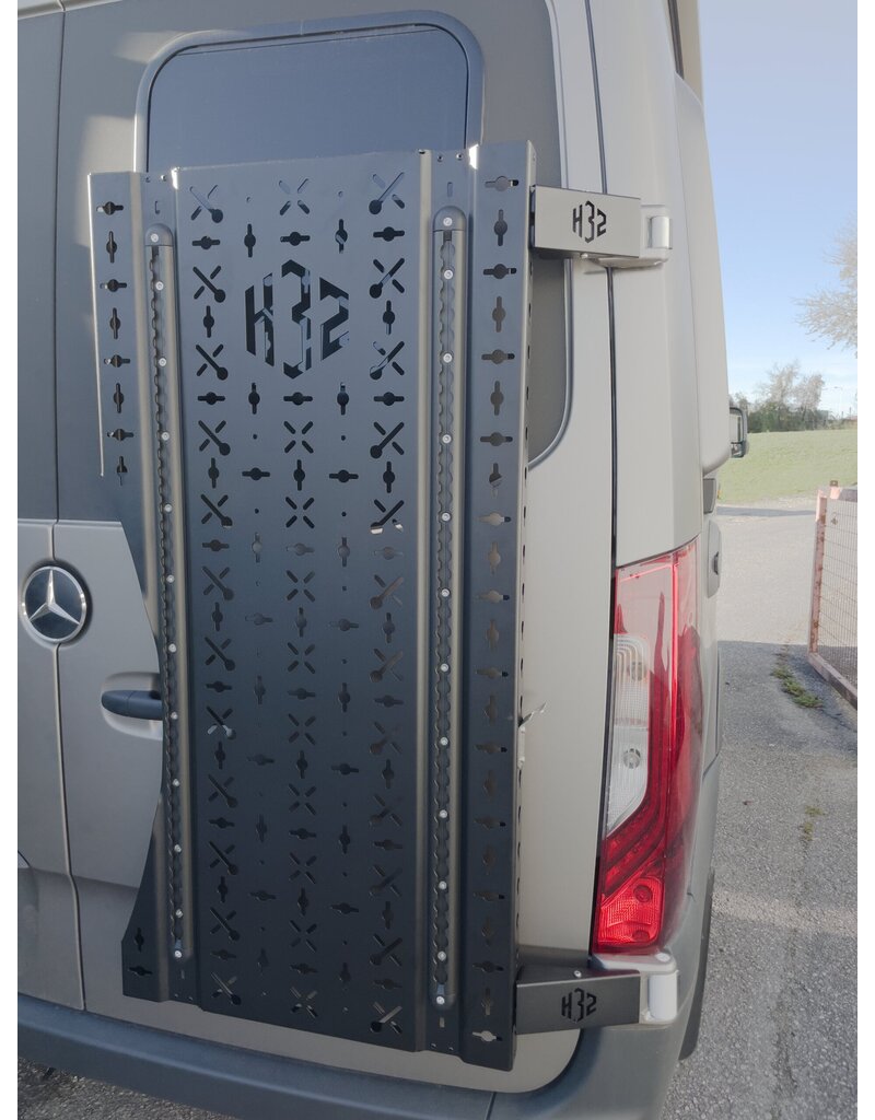 H32 Flexible universal carrier for the RIGHT rear door Mercedes Sprinter 906 & 907 (with 180° hinges)