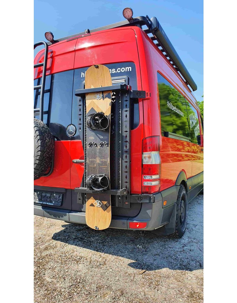 H32 Flexible universal carrier for the RIGHT rear door Mercedes Sprinter 906 & 907 (with 180° hinges)