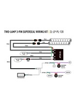 LAZER TWO-LAMP WIRING KIT (3-PIN, SUPERSEAL, 12V)