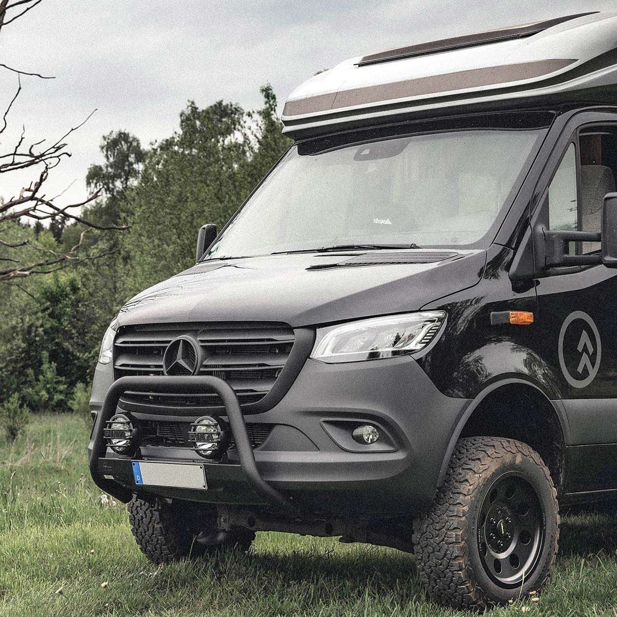 Pare buffle avant noir ou poli pour MERCEDES-BENZ Sprinter 907 /VS30