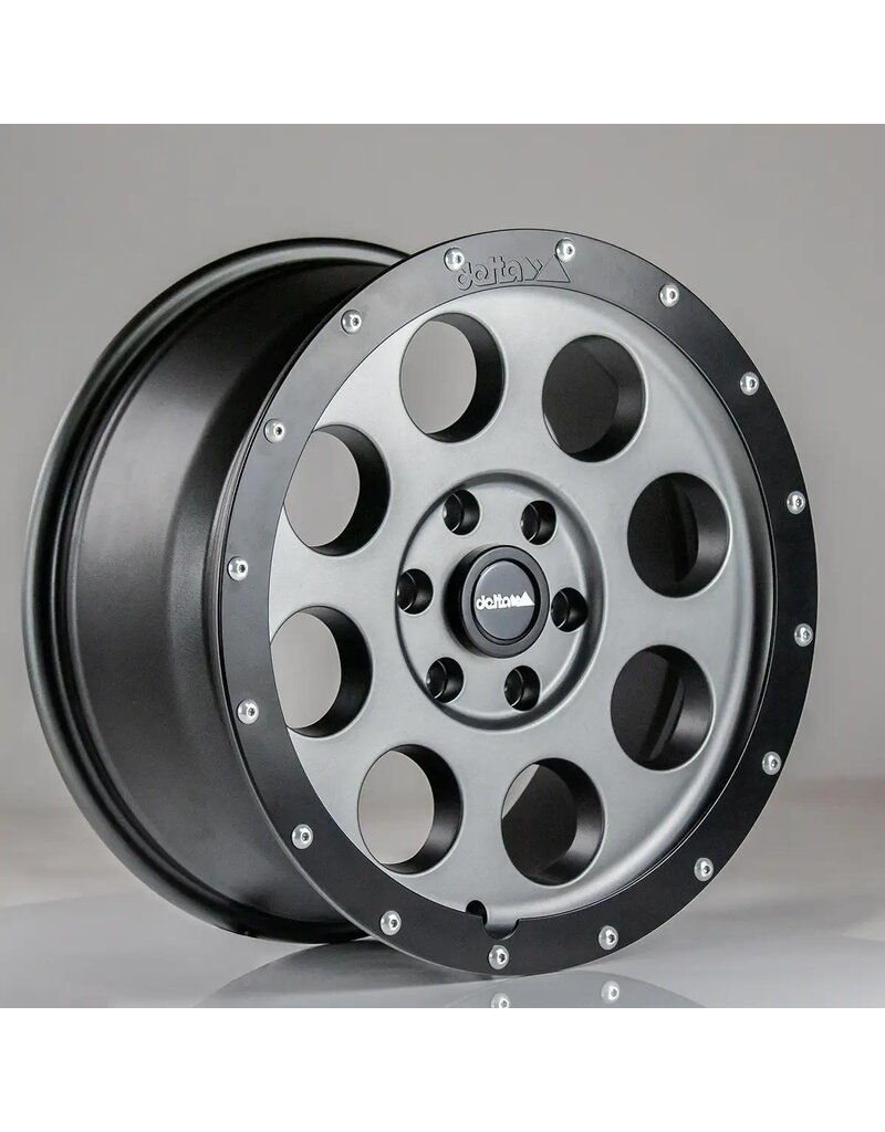 DELTA Klassik B GUNMETAL Jante en alliage, 18x8,5 6/130 ET 45, style beadlock, pour Mercedes Sprinter