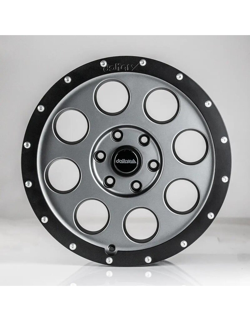 DELTA Klassik B GUNMETAL Jante en alliage, 18x8,5 6/130 ET 45, style beadlock, pour Mercedes Sprinter