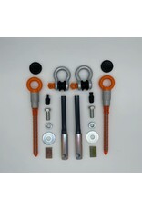 TERRANGER reinforced towing hooks, front, suitable for VW T5 and T6
