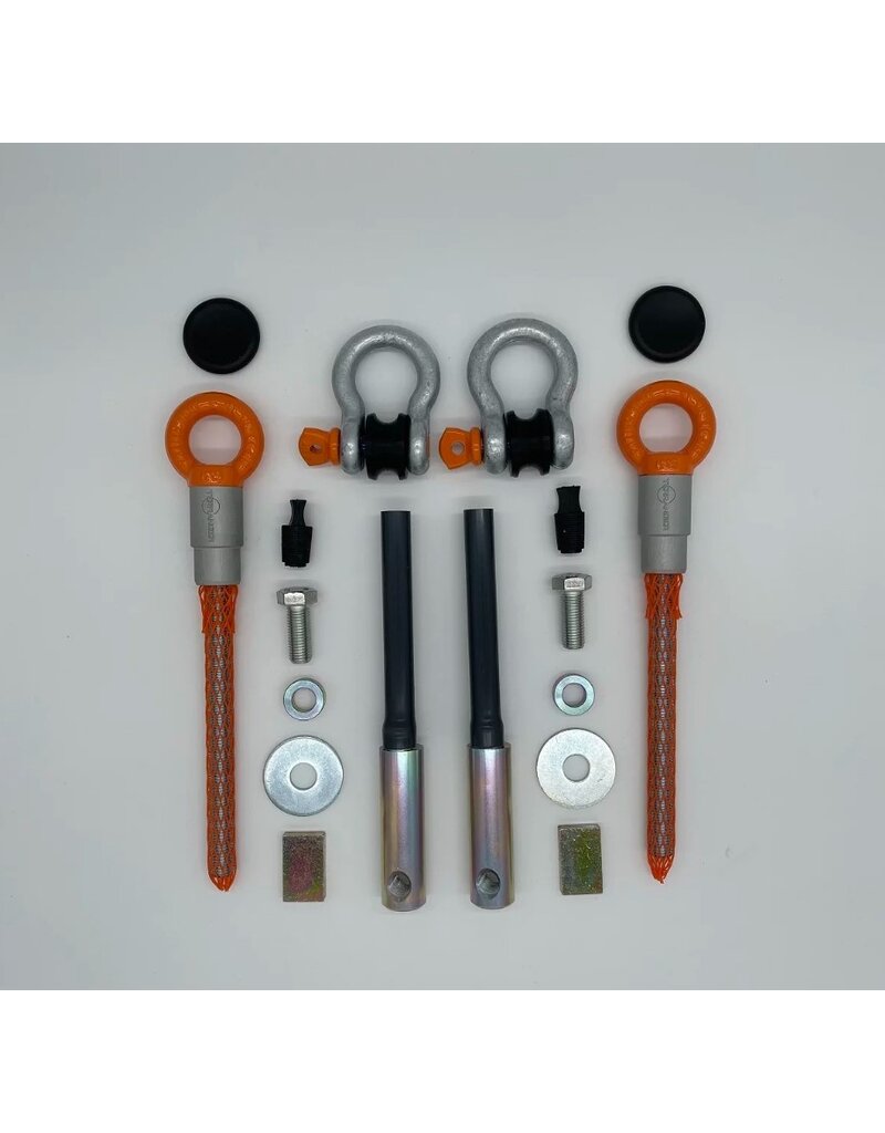 TERRANGER reinforced towing hooks, front, suitable for VW T5 and T6