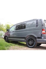 VW T5-T6 jante acier 7.0 x 17 H2, ET 55 - 5x120 - revêtu en poudre noir satiné