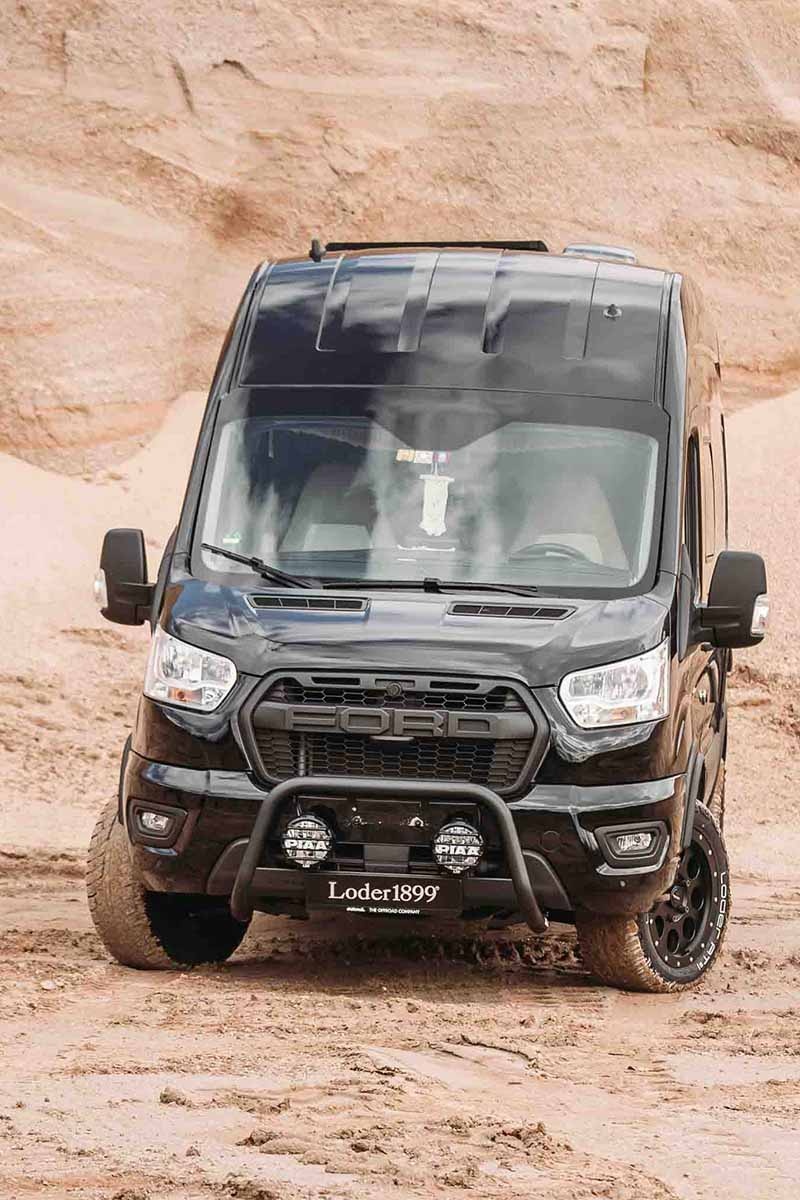 Pare buffle avant (poli ou noir) pour FORD TRANSIT (2014+)