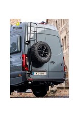 Adjustable Spare wheel carrier with ladder for Mercedes Sprinter 907/VS30 with 180º hinges