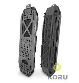 Universal mounting base for recovery boards such as Maxtrax