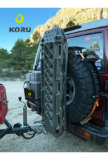 Universal mounting base for recovery boards such as Maxtrax
