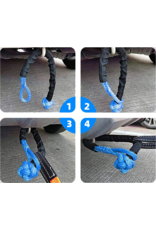 GTV-VAN Kit : Manille souple DYNEEMA 18,6 T, 10mm et poulie de renvoi en alumimiun anodisé