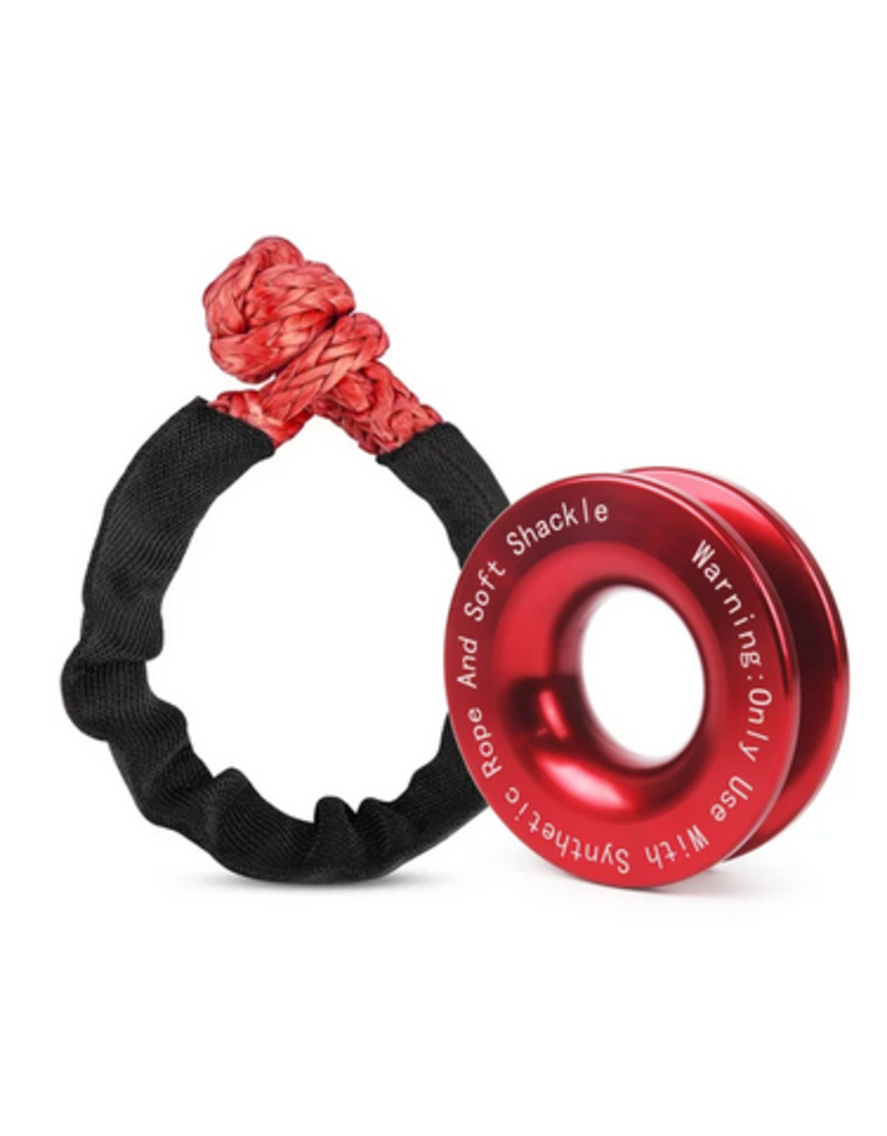 GTV-VAN Kit : SOFTSCHÄKEL DYNEEMA 18,6 T,  10mm und Alu Umlenk Rolle