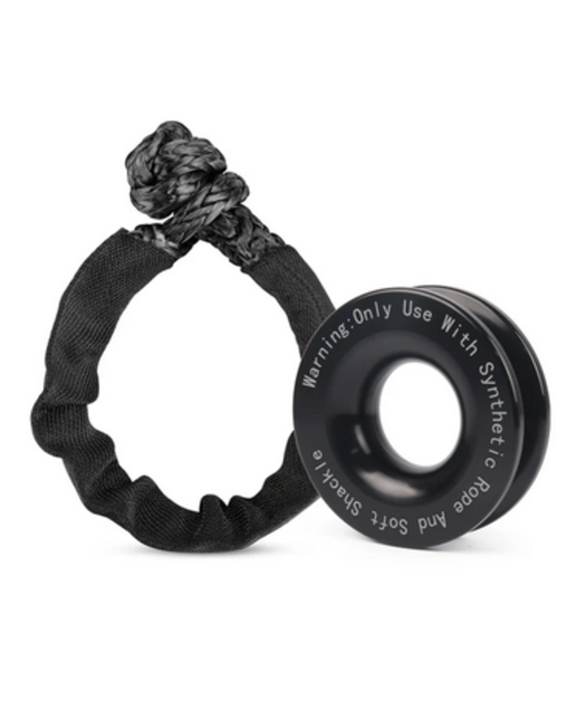 Kit: SOFT SHACKLE DYNEEMA 18.6 T, 10mm and anodized aluminum pulley