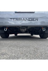 TERRANGER rear recovery hooks (recovery eyelets) with shackle, for Ford Transit/Tourneo Custom 2024+ (V710)