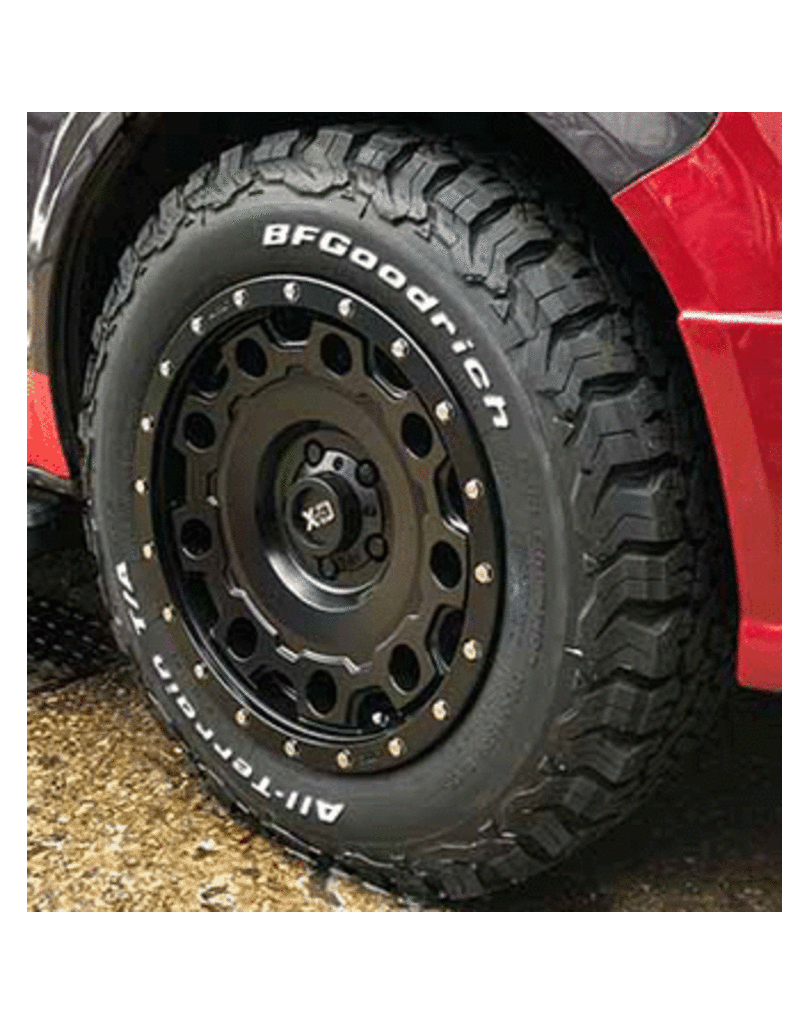 Jante aluminium KMC Holeshot XD129 17X8.5 5X120 ET 34 noir satiné pour VW Transporter T5, T6, T6.1