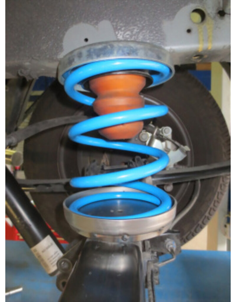 Additional rear axle reinforcing springs for Ford Transit/Tourneo Custom V362 front-wheel drive, type 270/320, fromt 12, 2012 to 2023.
