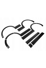 Combination kit wheel arch covers and side panels for VOLKSWAGEN T5 long wheelbase /sliding door on the right side