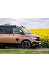 Combination kit wheel arch covers and side panels for VOLKSWAGEN T5 long wheelbase /sliding door on the right side