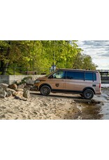 Combination kit wheel arch covers and side panels for VOLKSWAGEN T5 long wheelbase /sliding door on the right side