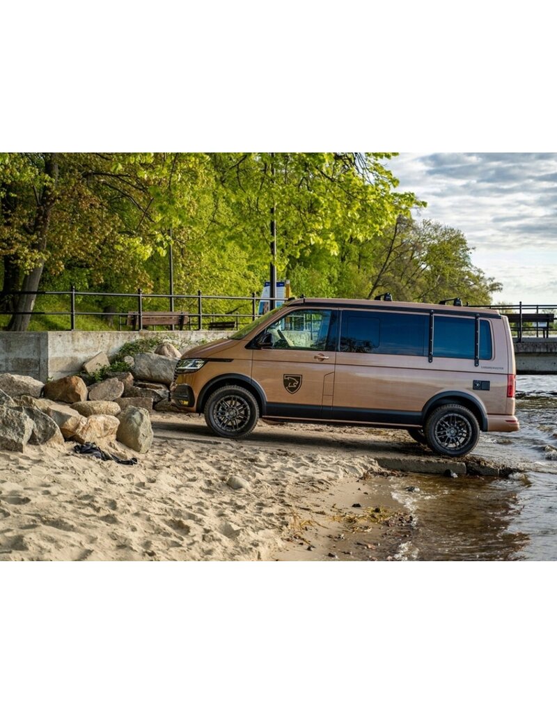 Combination kit wheel arch covers and side panels for VOLKSWAGEN T5 long wheelbase /sliding door on the right side