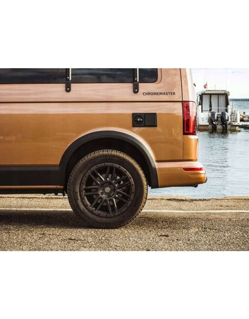 Kombikit Radlaufleisten und Seitenpanele für VOLKSWAGEN T5 langer Radstand /Schiebetür rechts 