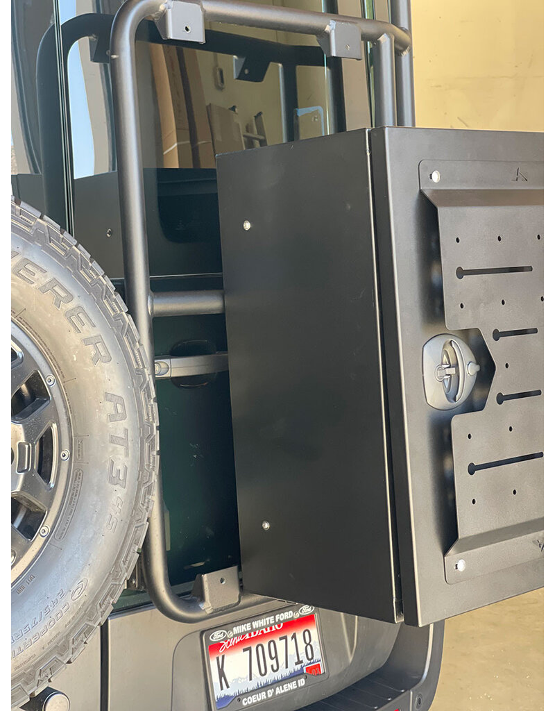 Base de rangement universelle pour porte arrière Aluminess - FORD Transit 2015+ (avec toit haut H2)