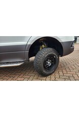 DOTZ DOTZ MODULAR BLACK - Offroad Stahlfelge 8x16 6x130 ET37 CTR84.1 inkl. Radnabenzierkappe für MB Sprinter 906/907