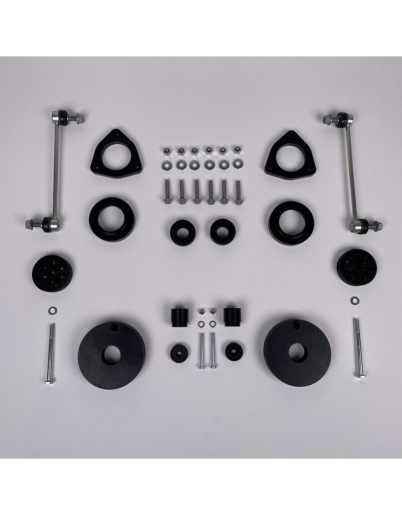 body lift kit (45 mm front and 30 mm rear) for Ford Transit / Tourneo Custom V710 from 2024 and VW Transporter T7 2025+, by TERRANGER